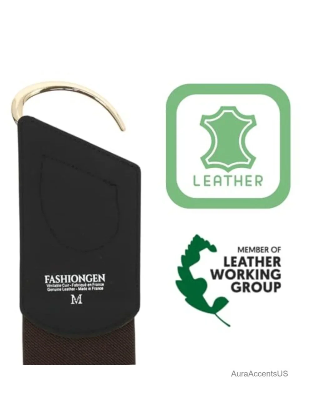 Genuine Italian Leather Wide Belt for Women with Elastic Stretch